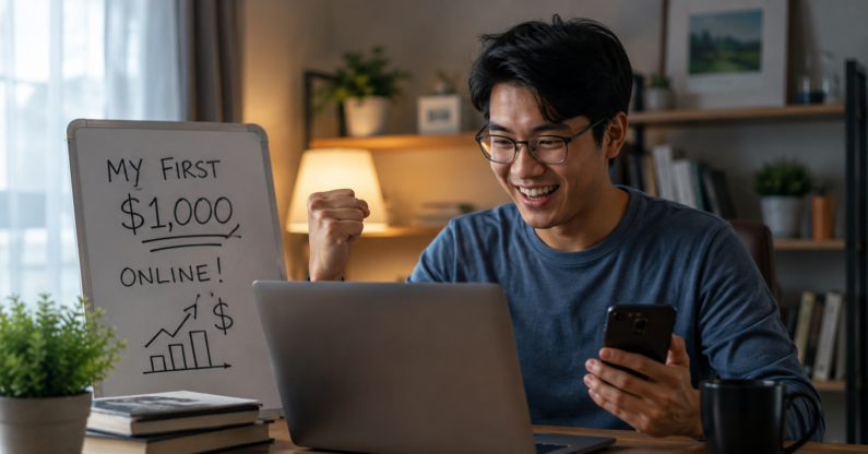 How I made my first $1,000 online (beginner friendly)
