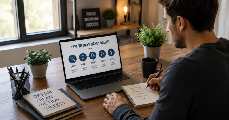 How to make money online for beginners – step-by-step guide